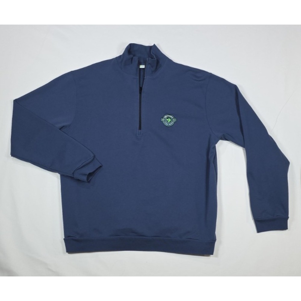 Pelatonia x Where Im From XL Pullover Blue 1/4 Zip 2023 Sports Cycling Mock Neck